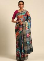 Cotton Pink Casual Wear Printed Saree